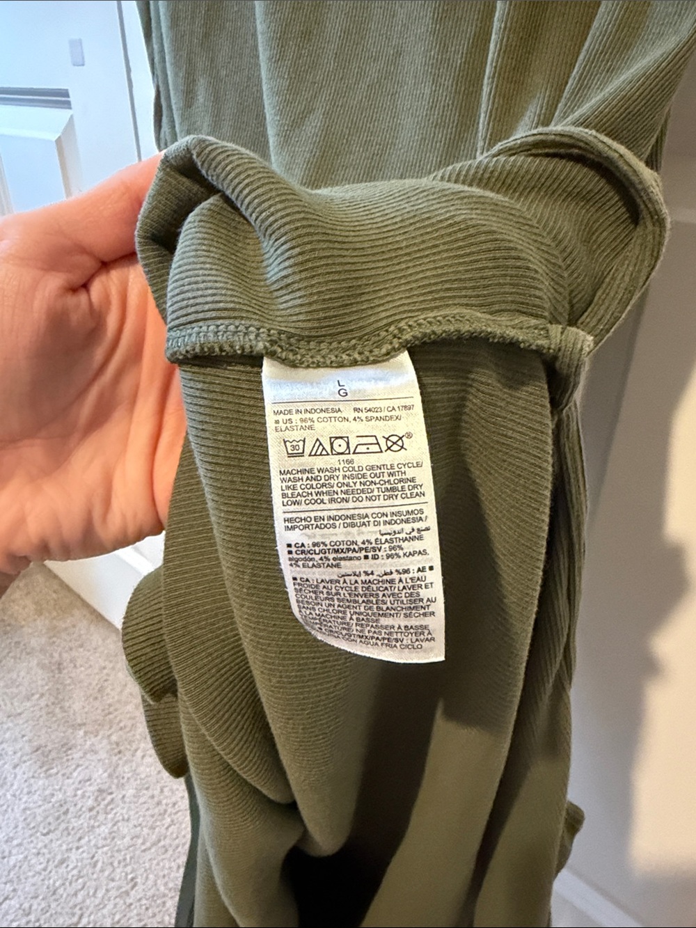 Old Navy | Olive Green Maternity Short-Sleeve Dress - Picture 6 of 7